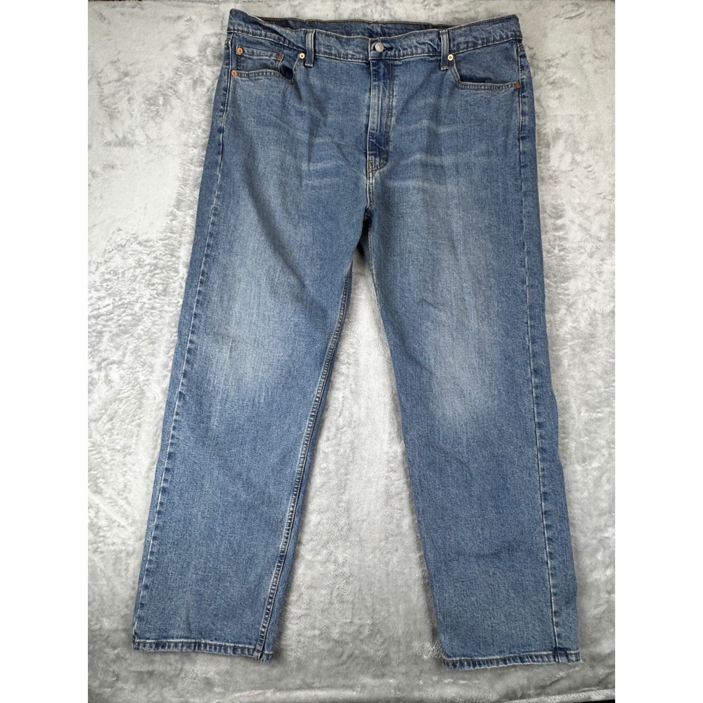 Levi's 505 size 44x32 Regular Fit Jeans Men's Blue Bootcut Straight Leg Denim